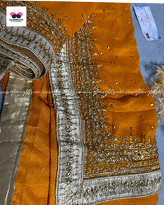 Heavy work saree