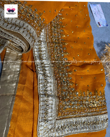 Heavy work saree