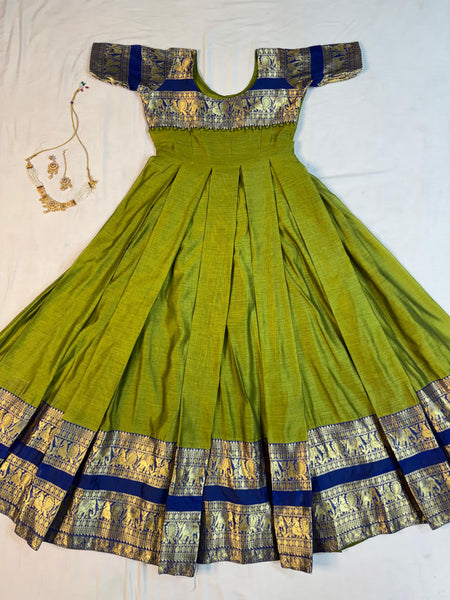 Narayanpet Silk Gown with Dupatta
