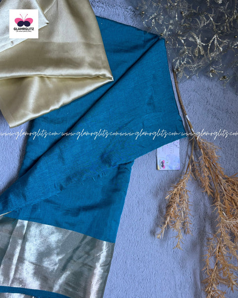 Silk noil saree