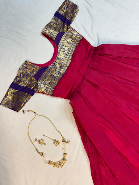 Narayanpet Silk Gown with Dupatta