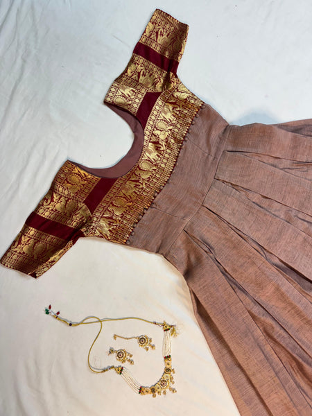 Narayanpet Silk Gown with Dupatta