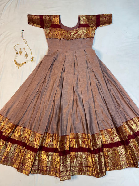 Narayanpet Silk Gown with Dupatta