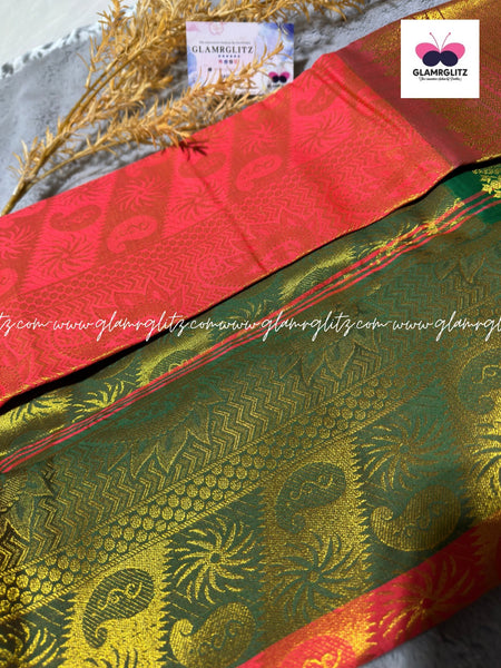 Poonthamil jaquard saree