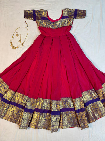 Narayanpet Silk Gown with Dupatta