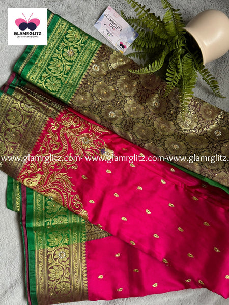 Banarsi stain saree With work