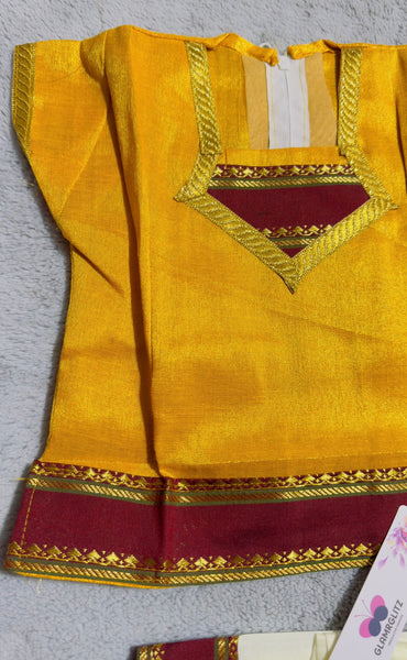 Baby TISSUE SOFT SILK PATTU PAVADAI