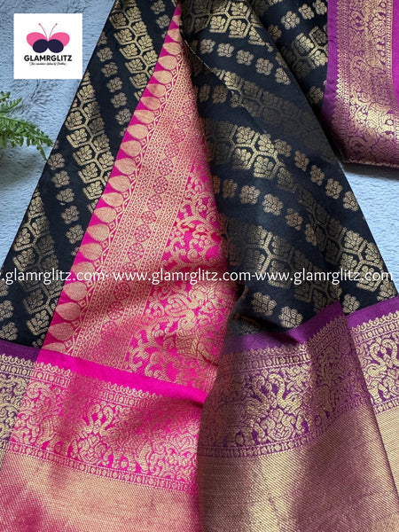 Soft Litchi silk Saree