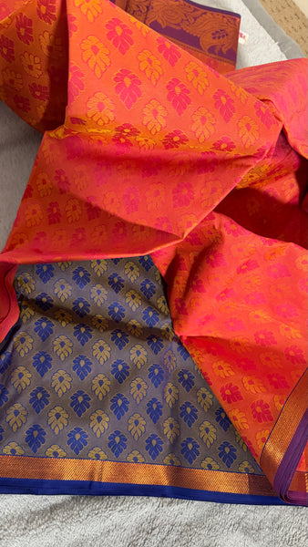 Poonthamil  banarsi Art silk saree