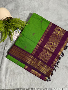 Purely Traditional Kalyani Cotton (silk mix )