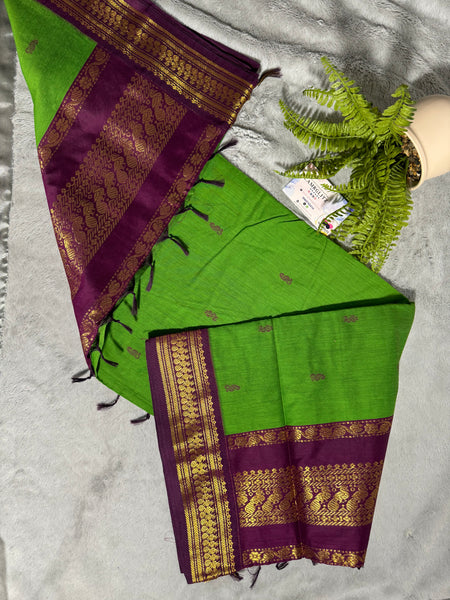 Purely Traditional Kalyani Cotton (silk mix )