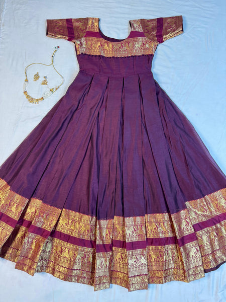 Narayanpet Silk Gown with Dupatta