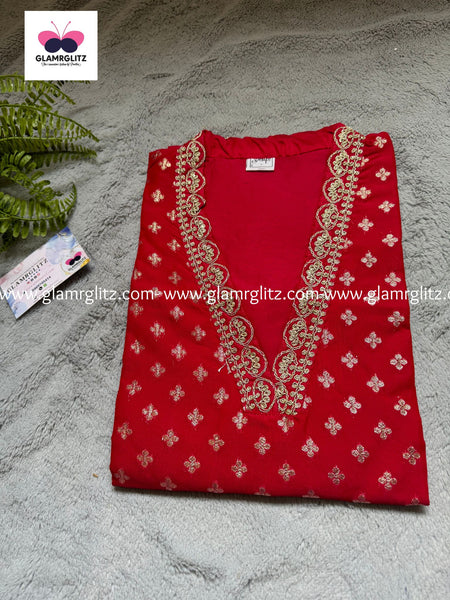 Beautiful cotton chanderi kurti