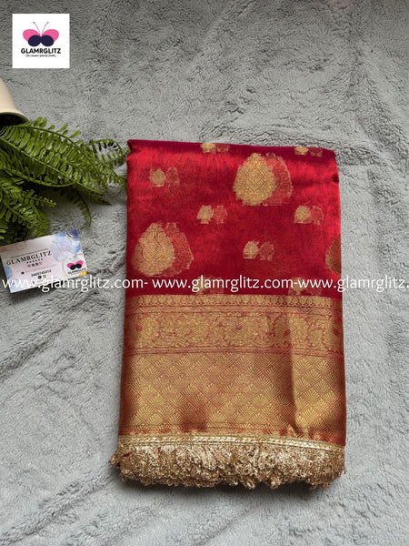 Banarasi Handloom Soft Tissue Silk Saree