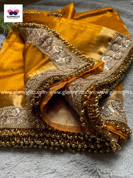 Banarasi Handloom Soft Tissue Silk Saree