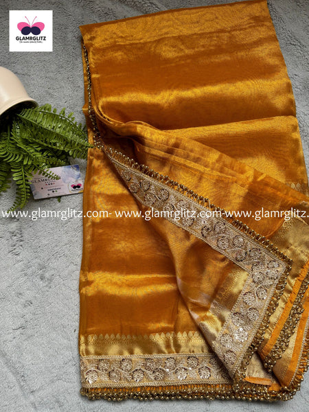 Banarasi Handloom Soft Tissue Silk Saree