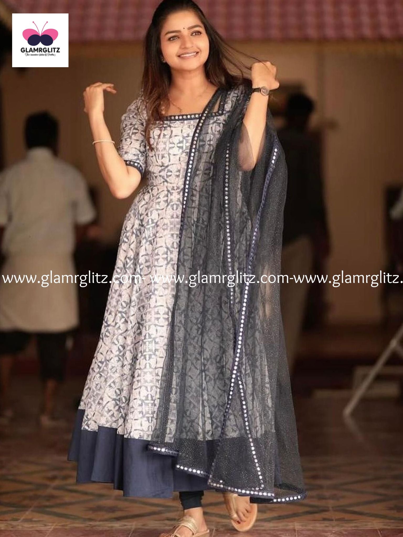 Georgette Long Kurti