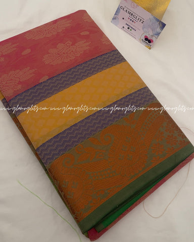 Poonthamil  banarsi Art silk saree