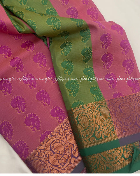 Poonthamil  banarsi Art silk saree