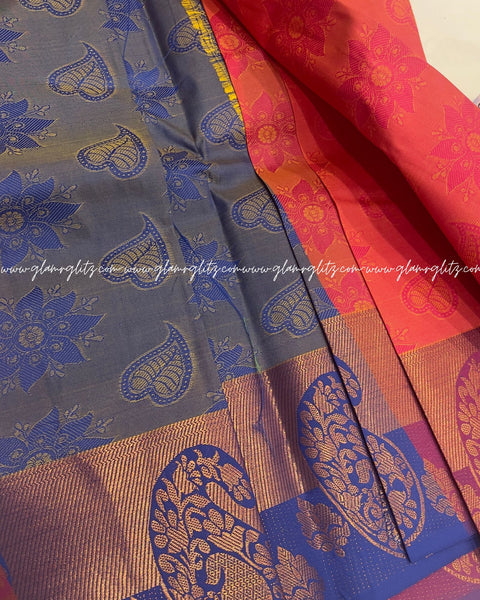 Poonthamil  banarsi Art silk saree