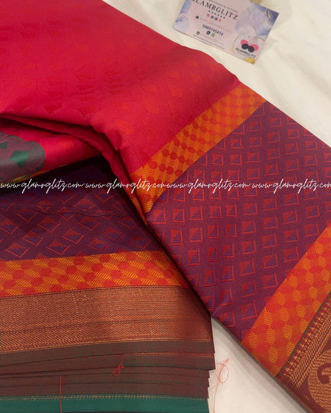 Poonthamil  banarsi Art silk saree