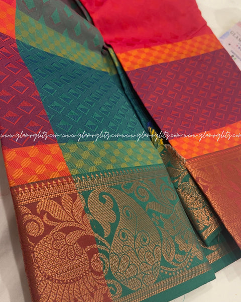 Poonthamil  banarsi Art silk saree