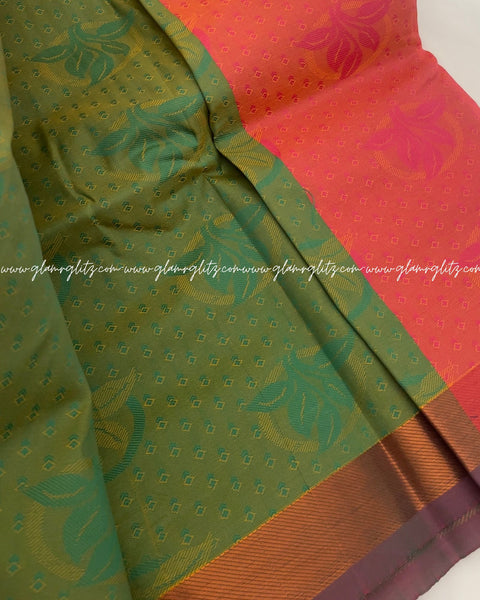 Poonthamil  banarsi Art silk saree