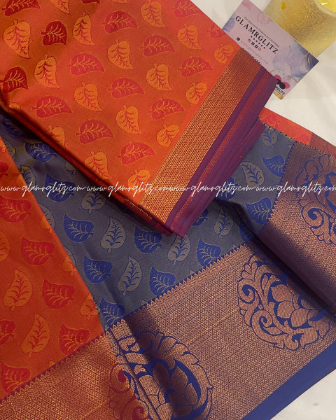 Poonthamil  banarsi Art silk saree