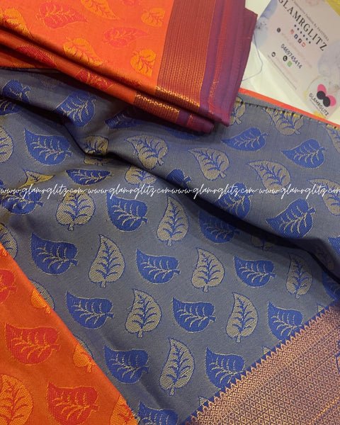 Poonthamil  banarsi Art silk saree