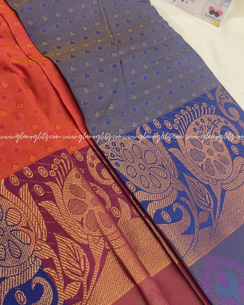 Poonthamil  banarsi Art silk saree