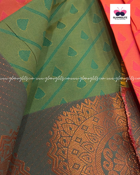 Poonthamil  banarsi Art silk saree