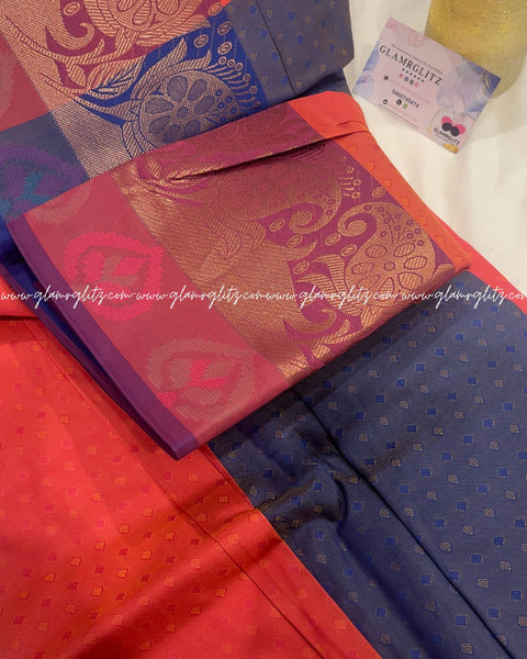 Poonthamil  banarsi Art silk saree