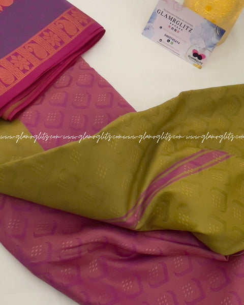 Poonthamil  banarsi Art silk saree