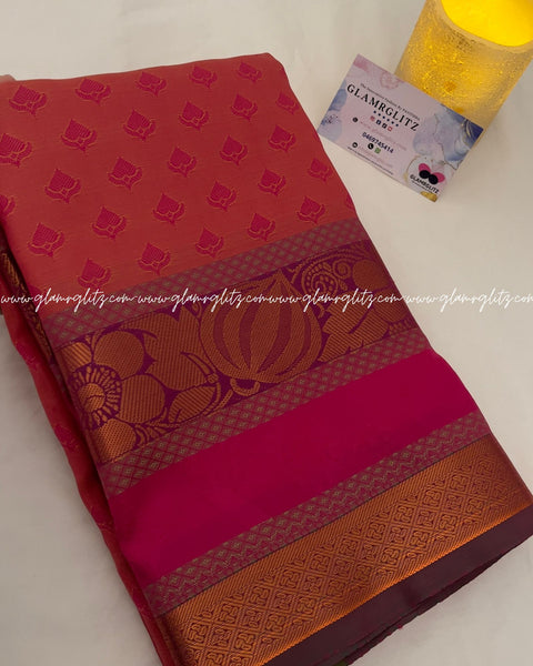 Poonthamil  banarsi Art silk saree