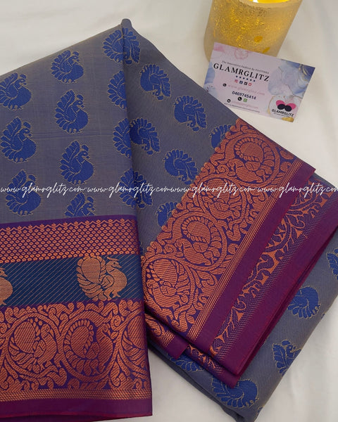 Poonthamil  banarsi Art silk saree