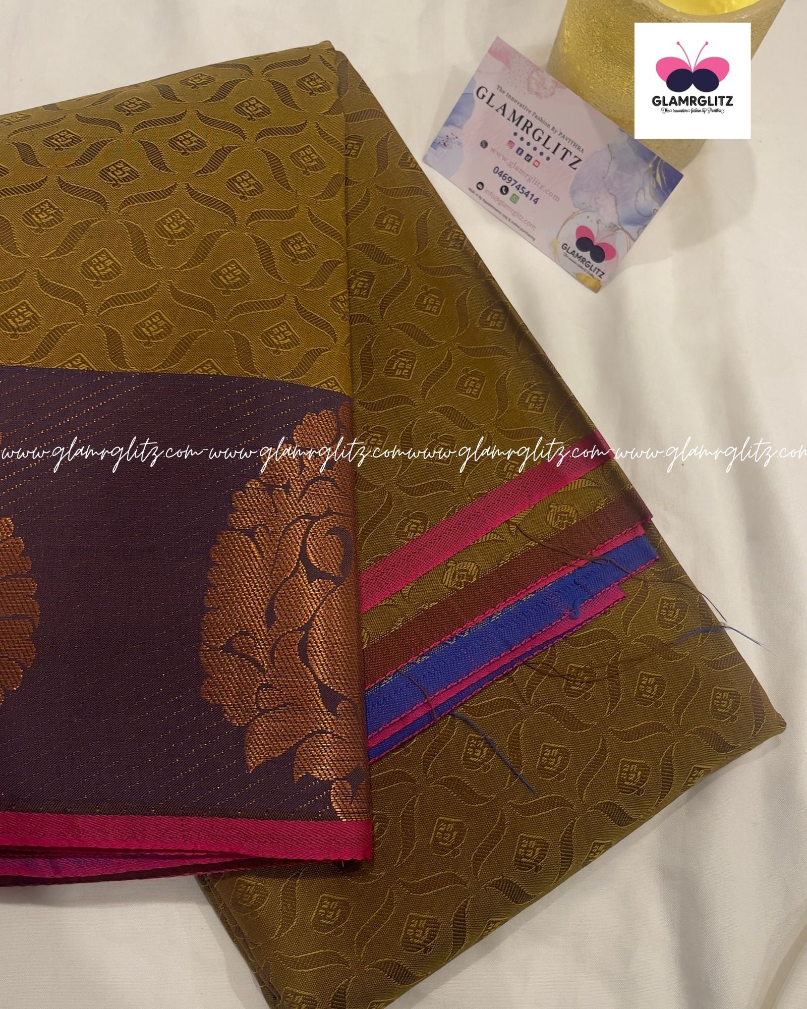 Poonthamil  banarsi Art silk saree