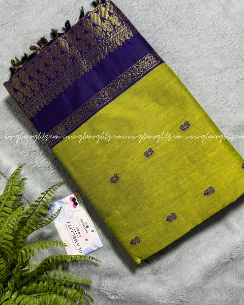 Purely Traditional Kalyani Cotton (silk mix )