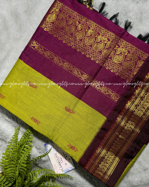 Purely Traditional Kalyani Cotton (silk mix )