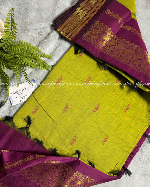 Purely Traditional Kalyani Cotton (silk mix )