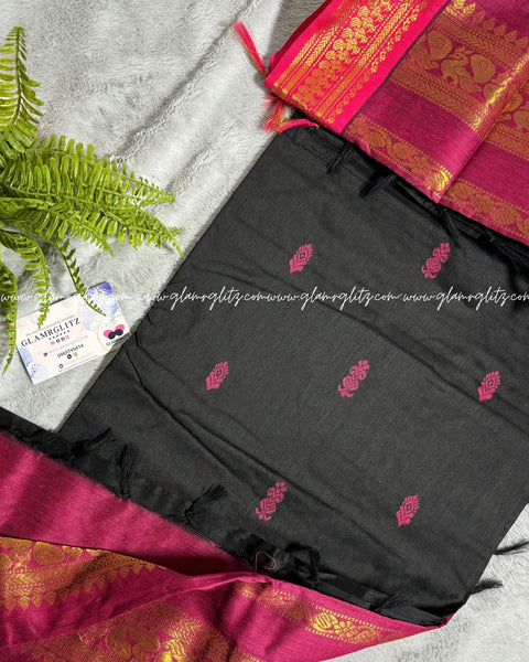 Purely Traditional Kalyani Cotton (silk mix )