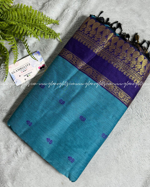 Purely Traditional Kalyani Cotton (silk mix )