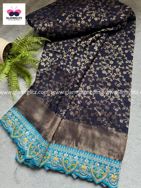 Pure khadi Crep Georgette saree