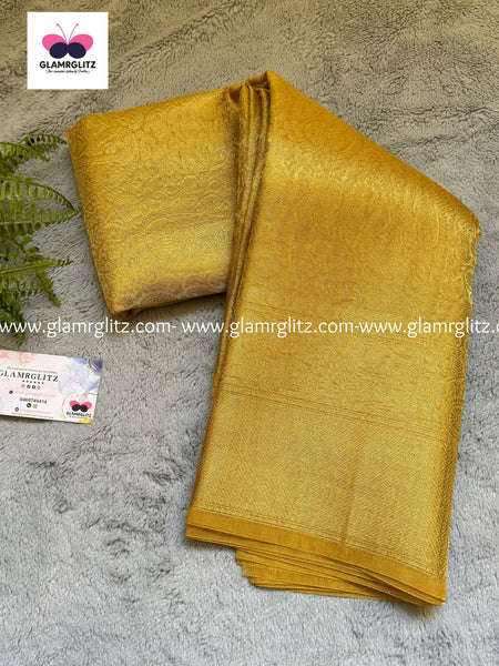 Gold tissue saree