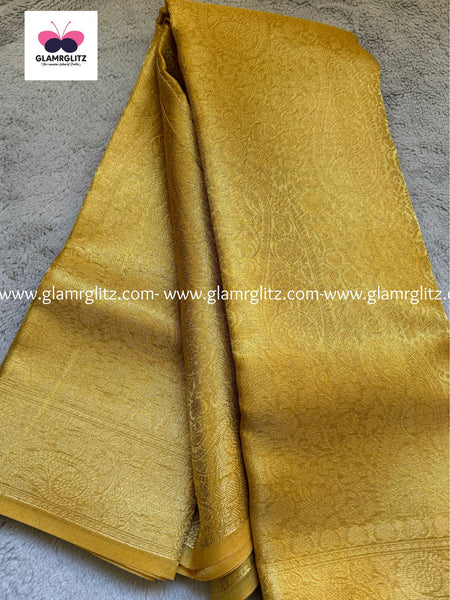 Gold tissue saree