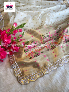 PAITHANI DUPPTA WITH LACE