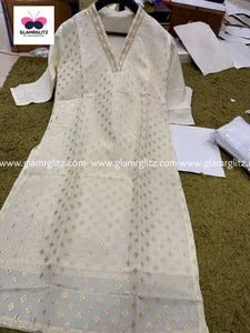 Beautiful cotton chanderi kurti