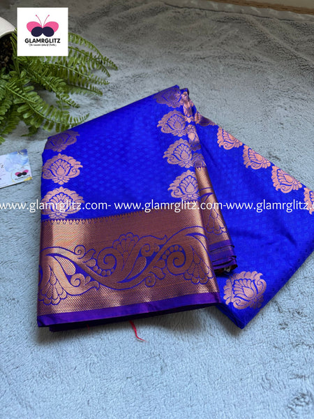 Fancy Soft - Silk Bhutta Embossed Saree