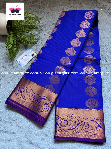 Fancy Soft - Silk Bhutta Embossed Saree