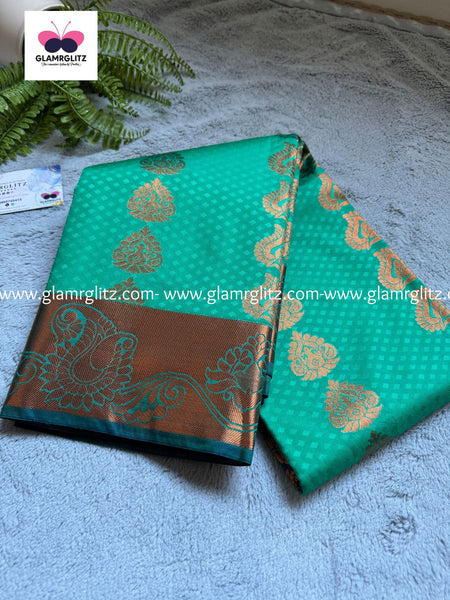 Fancy Soft - Silk Bhutta Embossed Saree