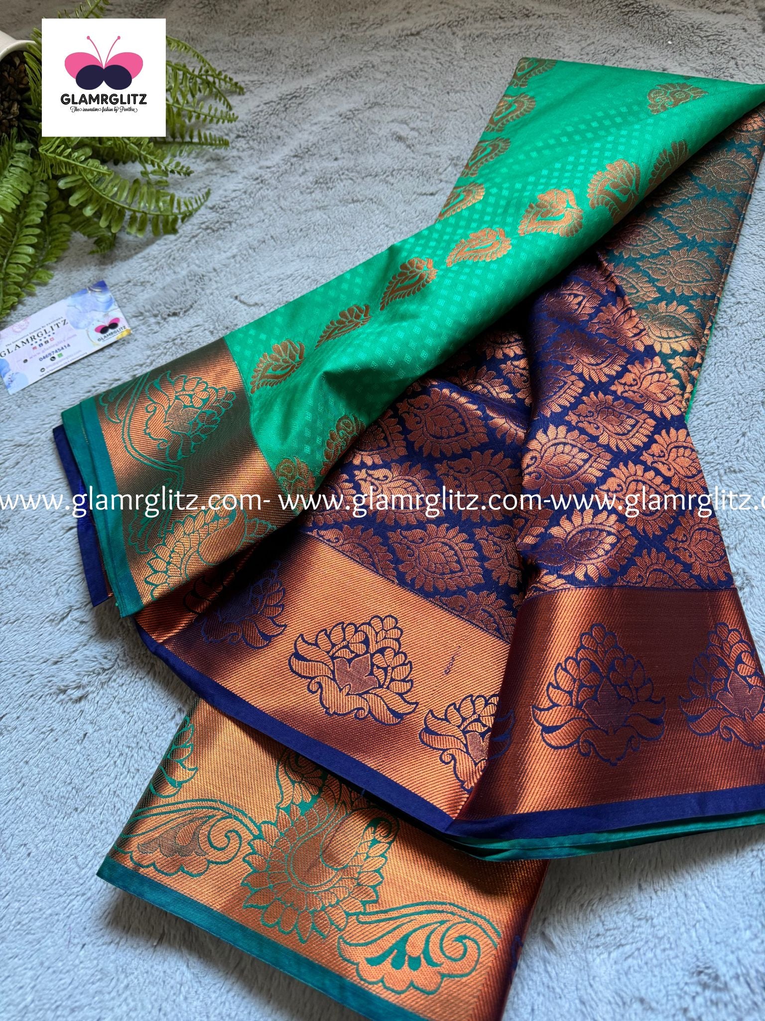 Fancy Soft - Silk Bhutta Embossed Saree